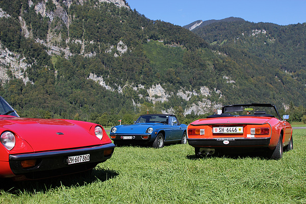 Jensen Healey am British Car Meeting 2011 in Mollis - in allen Farben