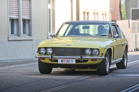 Jensen Interceptor III (1973) - bei der Ankunft - V8-/I6-Hybridtreffen in der Motorworld Kemptthal 2021