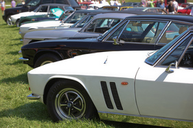 Jensen war mit verschiedenen Modellen vertreten - British Car Meeting in Mollis am 28. August 2016