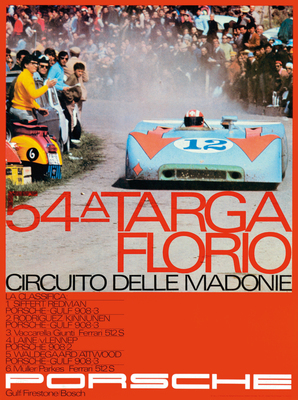 Image: Jo Siffert as overall Targa Florio winner 1970 (poster)