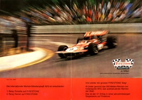 Jo Siffert in der Werbung für Firestone (1969)