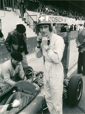 Jo Siffert vor dem Start auf der Avus 1962