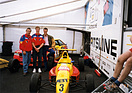 Image: Johann Abt with Ralf and Michael Schumacher, who competed for ABT in the ADAC Formula Junior
