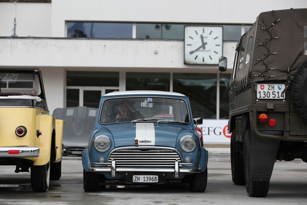 Bild: Jost Wildbolz in seinem Mini Cooper - Dolder Classics vom 15. Mai 2016