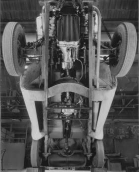 Jowett Jupiter (1949) - Blick auf den Unterboden