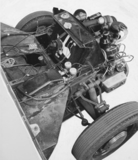 Jowett Jupiter (1949) - längs eingebauter Vierzylinder-Boxermotor