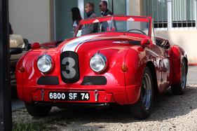 Jowett Mk 1A (1954) - mit Alukarosserie - am Swiss Classic British Car Meeting Morges vom 4. Oktober 2014