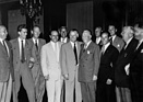 Juan Manuel Fangio, Karl Kling, Stirling Moss und Alfred Neubauer - Grosser Preis von Holland (1955)
