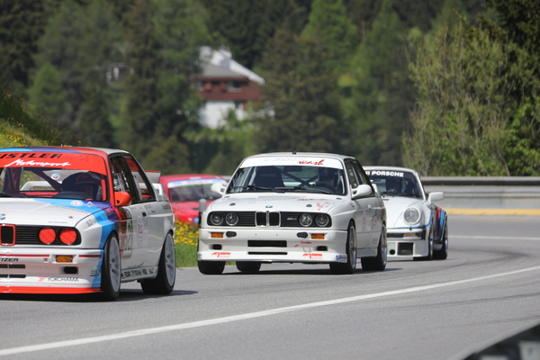 Bild: Jüngere Tourenwagen wie der BMW M3 fühlten such auf dem Rundkurs besonders wohl - 10. Lenzerheide Motor Classics 2023