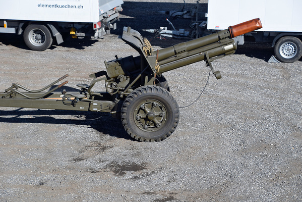 K+W Thun 10,5 cm Haubitze 1046-91 L30 (1948) - gemeldet als Lot 071 an der Versteigerung der Oldtimer Galerie in Toffen am 30. März 2019
