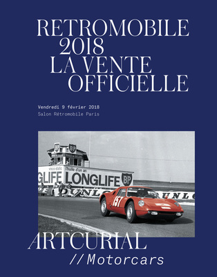 Katalog-Deckblatt zur Artcurial-Versteigerung anlässlich der Rétromobile in Paris 2018