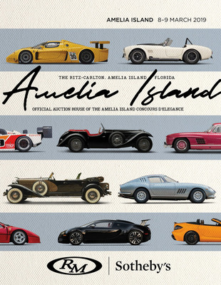 Katalog-Deckblatt zur RM/Sotheby's Amelia Island Versteigerung vom 8./.9. März 2019