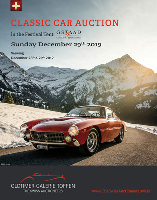 Katalog Versteigerung der Oldtimer Galerie in Gstaad am 29. Dezember 2019