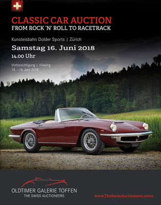 Katalog der Versteigerung der Oldtimer Galerie auf dem Dolder am 16. Juni 2018