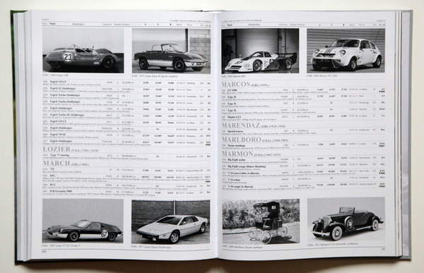 Katalogteil - gehandelte Lotus bis Marmon - Buch "Classic Car Auction Yearbook 2017/2018"