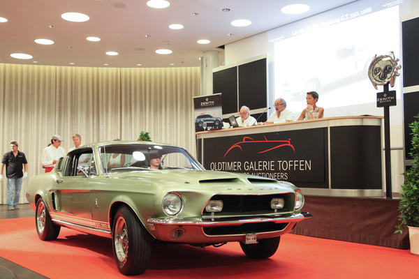 Nobody wanted to bid the CHF 120,000 starting price for the Shelby Mustang G.T. 350 Coupé from 1968 - Auction of the Classic Car Gallery at the Dolder Grand Hotel 2017