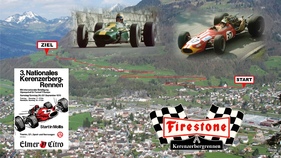 Kerenzerberg Rennen Plakat mit Route