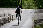 Image: Kerrington penny-farthing (1884) at the OiO (Oldtimer in Obwalden) 2013 - A leisurely ride over the bridge on a penny-farthing