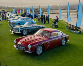 Klasse P-1 Maserati Road Cars beim Pebble Beach Concours d'Elegance 2024