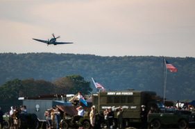 Klassiker der Lüfte waren auch zu bestaunen - Goodwood Revival 2019