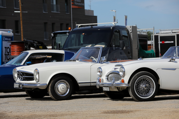 Klassiker in Weiss - Austin-Healey 3000 und Mercedes-Benz 230 SL - 8. Lägern Classic 2025