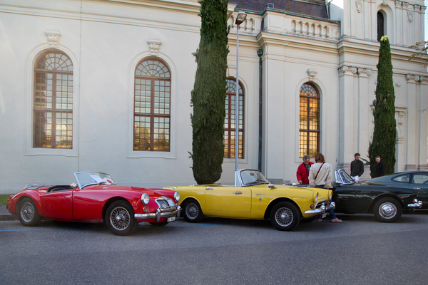 Eindrücke von früheren Swiss Classic British Car Meetings am Genfersee