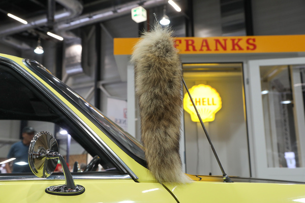 Classic accessory/ the foxtail on the Opel Manta A - seen at Franks Originale - Swiss Classic World Lucerne 2023