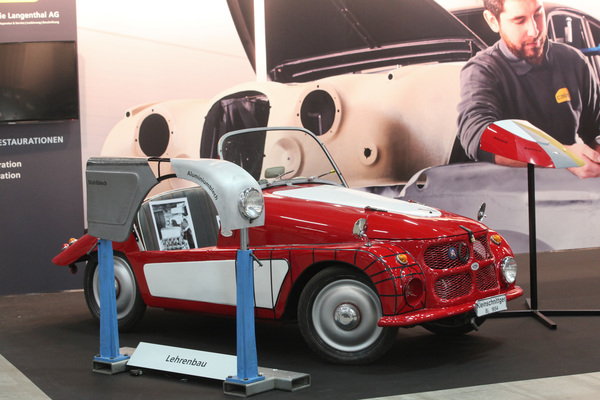 Bild Kleinschnittger (1954) - wirbt für die Fähigkeiten der Carrosserie Langenthal (CALAG) - Swiss Classic World Luzern 2019