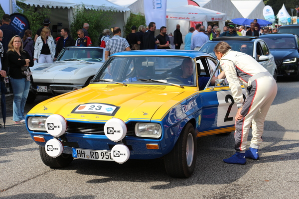 Kleint Capri RS zur Abfahrt auf den Rundkurs bereit - Hamburger Stadtpark-Revival 2016