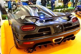 Koenigsegg Agera S (2010) in der Sonderausstellung "Supersports Cars" der Essen Motor Show 2019.
