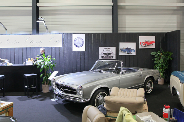 Komplett restaurierter Mercedes-Benz 280 SL bei Swiss Classic Car - Swiss Classic World Luzern 2019