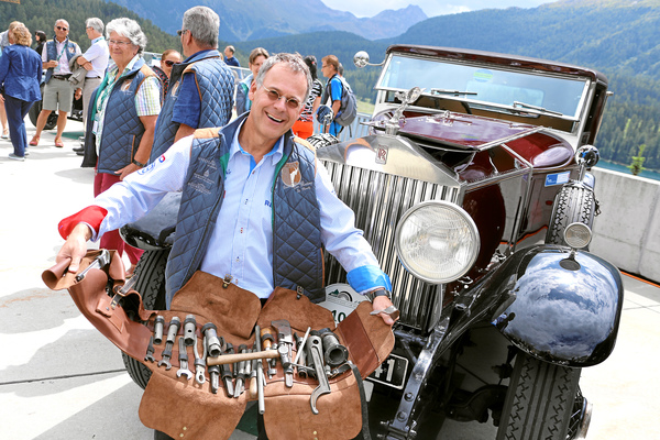 Bild Komplettes Werkzeugset als wichtige Ingredienz zum Concours-Erfolg - British Classic Car Meeting St. Moritz 2017
