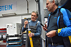 Inspection before fitting the BILSTEIN shock absorber with Heinrich Hövelberndt and Rainer Popiol