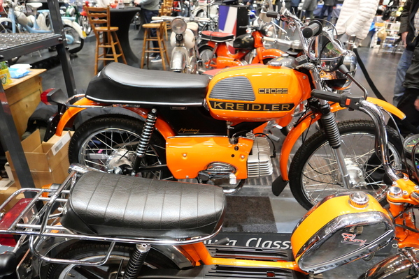 Kreidler Florett Cross am Stand eines holländischen Anbieters – Bremen Classic Motorshow 2025