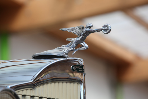 Kühlerfigur auf einem Packard - 3. Youngtimer- und Classictreffen Pratteln am 15. Juli 2018