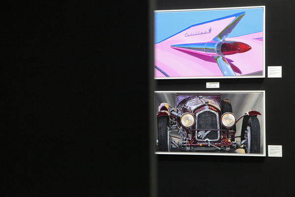 Bild Kunst vom Auto im Künstler-Dorf innerhalb der Messe - Rétromobile Paris 2019