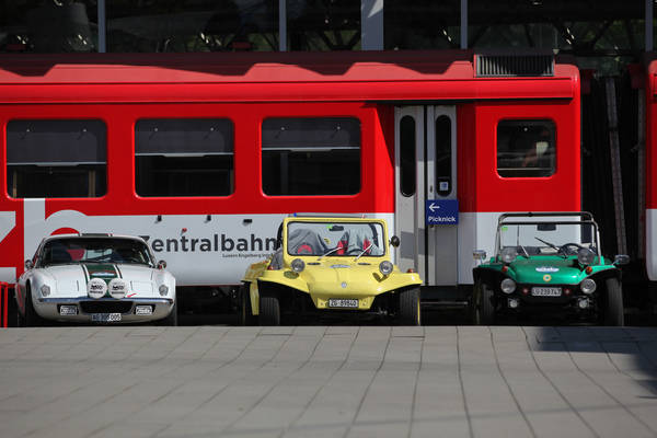 They have plastic in common, but there are hardly any similarities in the rest - Lotus on the left, two buggies from Albar and Swiss Buggy on the right - Fantastic Plastic 2017