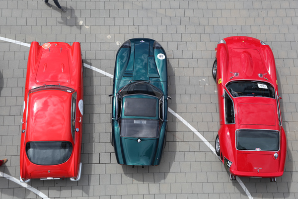 Image: Plastic car spectrum - Peerless, Marcos and Ferrari 250 GTO replica - Plastic car meeting Fantastic Plastic 2014