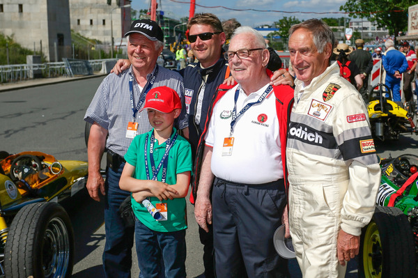 Kurt Bergmann und Manfred Schurti - anlässlich der Rückschau "50 Jahre Formel V" auf dem Norisring 2015