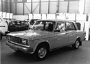 Lada 2107 (1983) - modernisiert, neu mit rechteckförmigem verchromtem Kühlergrill - am Genfer Automobilsalon von 1983