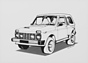 Lada Niva (1983) – Zeichnung (© Archiv Automobil Revue) Lada Niva (1983) – Zeichnung (© Archiv Automobil Revue)