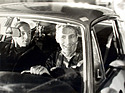 Image: Smiling overall winners of the 1968 Monte Carlo Rally - Vic Elford behind the wheel, David Stone on the left