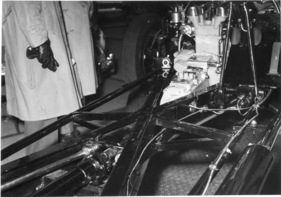 Lagonda 2 1/2 Litre (1950) - Chassis, gesehen am Genfer Automobilsalon
