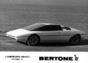 Lamborghini Bravo (1974) - zeitgenössische Abbildung von Bertone (© Archiv Automobil Revue) Lamborghini Bravo (1974) - zeitgenössische Abbildung von Bertone (© Archiv Automobil Revue)