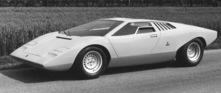 Lamborghini Countach (1971) - Seitenansicht eines frühen Prototyps