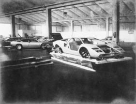 Lamborghini Countach (1976) - Montage-Halle von Lamborghini - Countach beim Zusammenbau