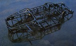 Bild: Lamborghini Countach (1978) - Rohrrahmen im Wasser - Prospektaufnahme