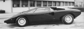 Lamborghini Countach LP 400 (1975) - Seitenprofil, links