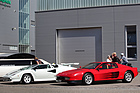 Lamborghini Countach - die Supersportwagen der Achzigerjahre Countach und Ferrari Testarossa - am 2. TCS Youngtimer und Classictreffen in Pratteln im Jahr 2016