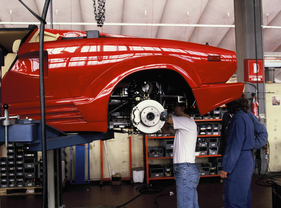 Lamborghini Countach in der Finalisierung